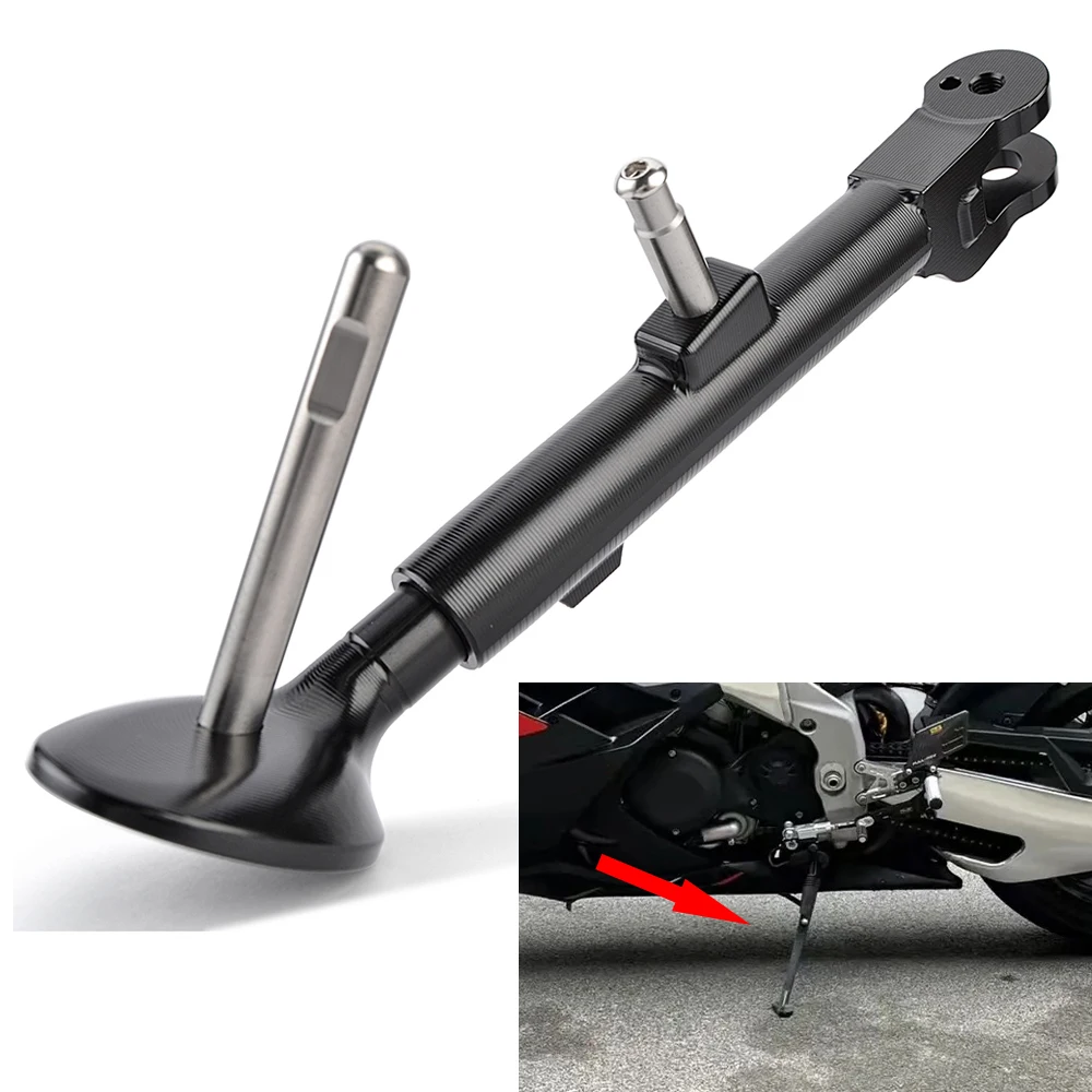 

Motorcycle Foot Side Bracket Kick Stand Kickstand For Aprilia RSV4 RS V4 2021 2022 2023 2024
