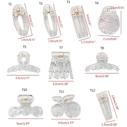 10 шт. прозрачные заколки для волос DIY аксессуары для волос прозрачные заколки для волос акриловый материал