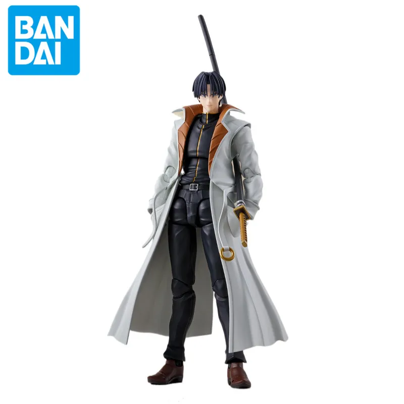 Genuine Bandai TV Anime S.H.Figuarts Rurouni Kenshin Sino Mori Aozi Gundam Doll Figure Ornament Toy Gift Collection Model