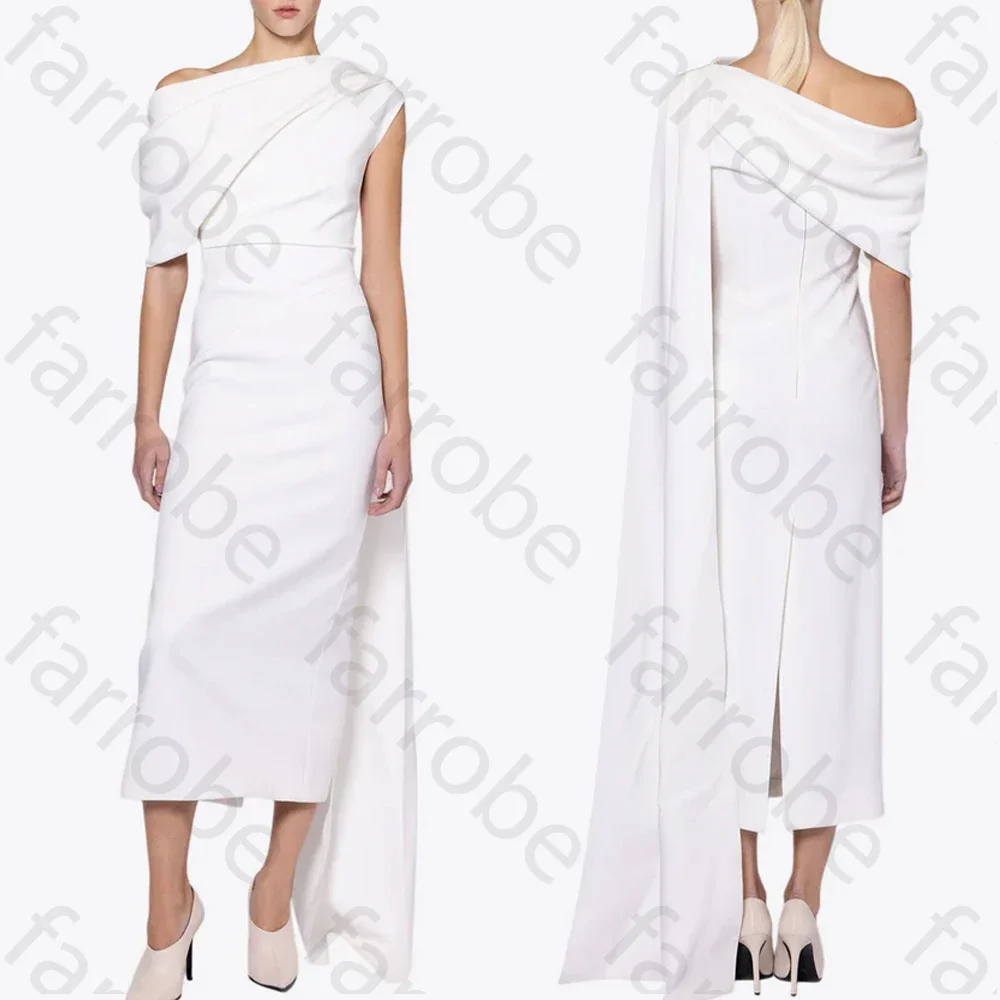 

Элегантное платье миди с плеча по индивидуальному заказу, вечерние платья трапециевидной формы, вечерние изысканные платья высокого качества для выпускного вечера для женщин