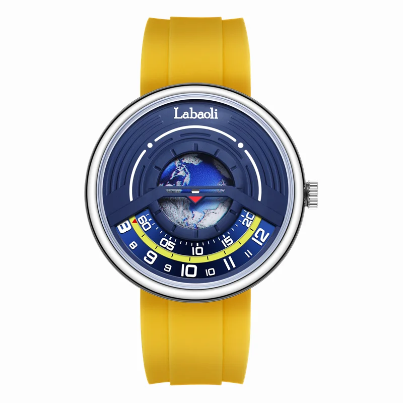 Echt Nieuw Concept Blue Planet Horloge Ronde Multifunctionele Sport Waterdichte Quartz Horloges