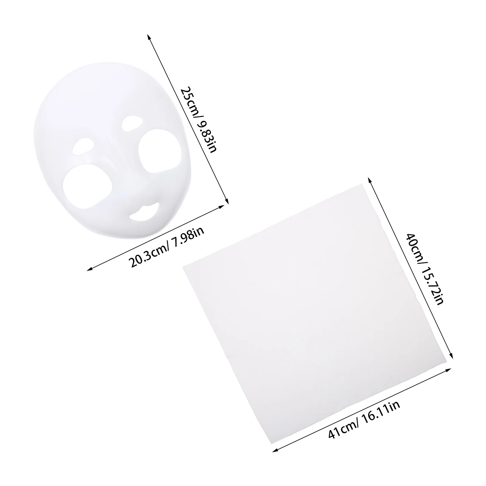 2 szt. Niepomalowana baza maski zwierzęcej, głowa fursuitu, pusta, do samodzielnego wykonania na Halloween, bal maskowy, akcesorium do kostiumu, baza fursuitu