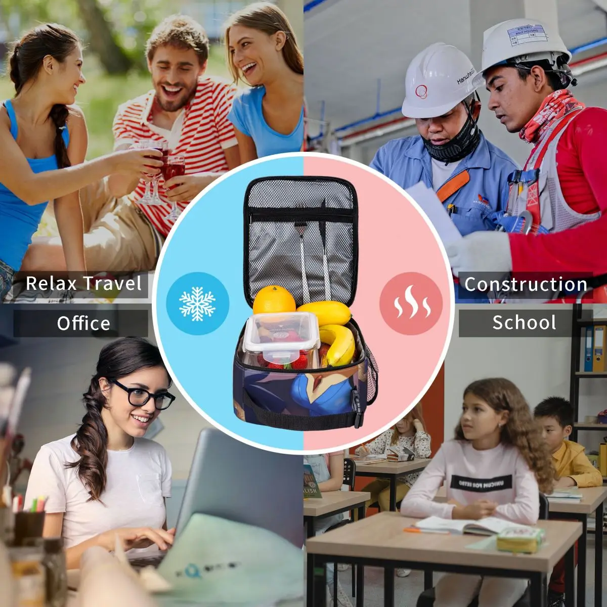 Character Fanart Inspired By Dispatch Game Insulated Lunch Bag Large Meal Container Cooler Bag Tote Lunch Box Work Food Handbags