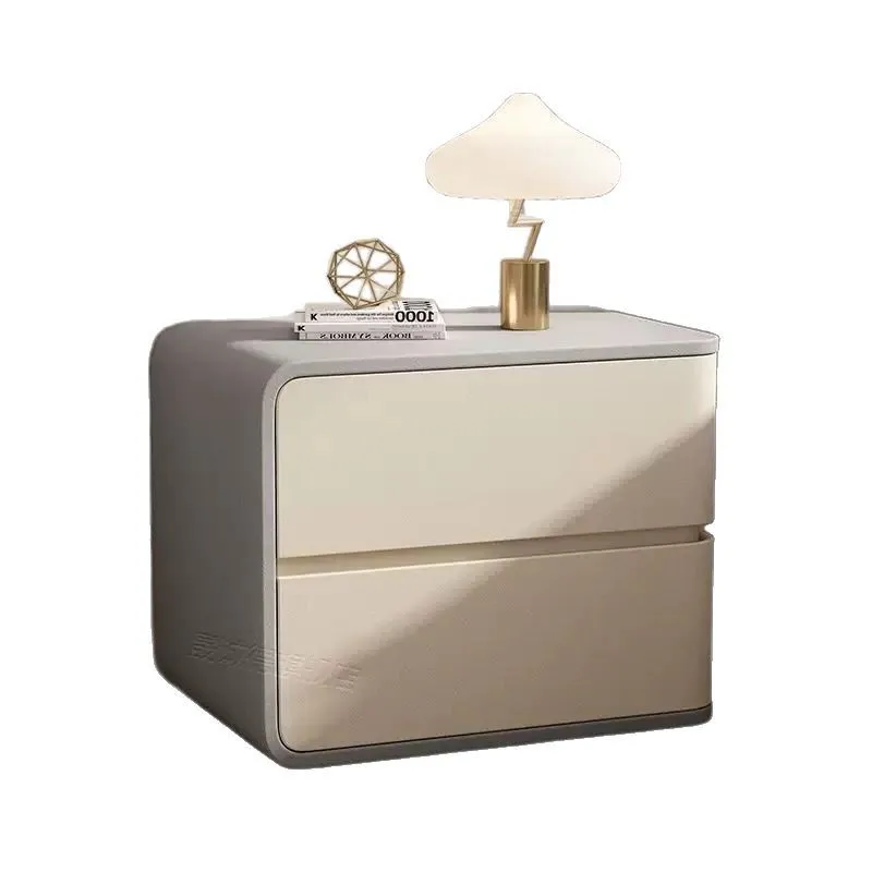 Cream Wind Solid Wood Bedside Table Modern Simple Small Bedside Locker High-end Simple Cabinet