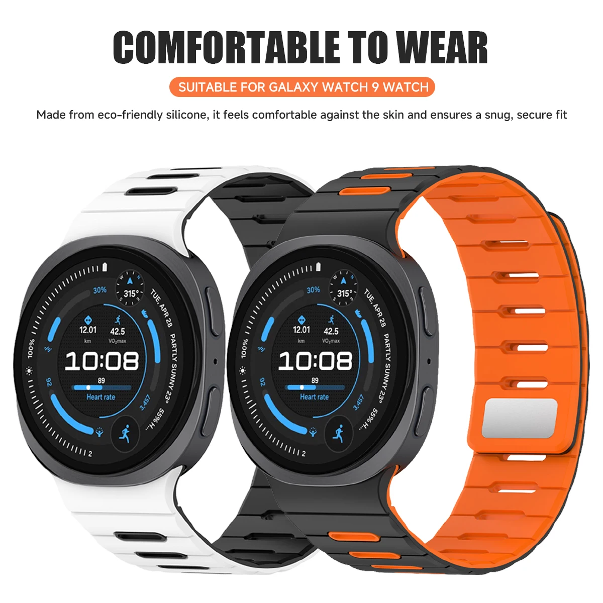 Magnetic Silicone Strap For Samsung Galaxy Watch 9 8 40 44mm 46mm Sports Watchband For Galaxy Watch Ultra2 2026 Ultra 2025/2024