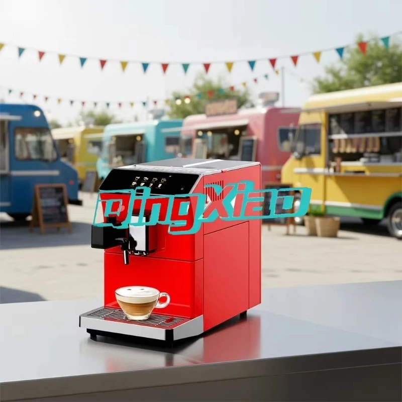 

Professional Automatic Commercial Compact Portable Espresso Coffee Machine With Grinder Milk Frother Fresh Milk For Cafe Barista