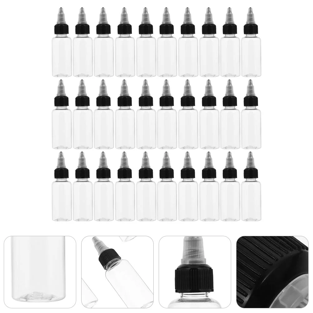 30 Pcs Multifunctional Glue Bottles Pointed Mouth Squeeze Empty Liquid Container Paint