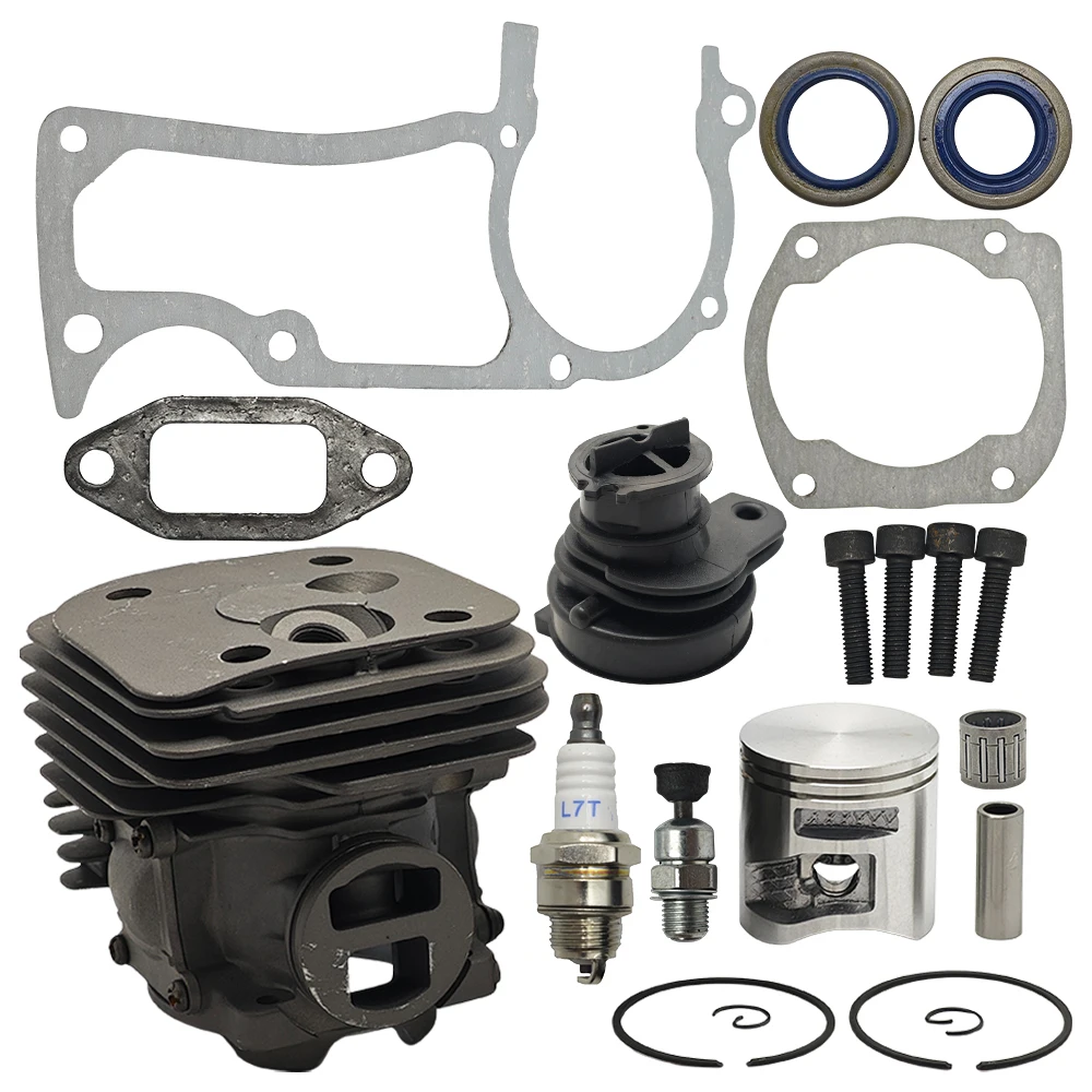 50mm Cylinder Piston Kit Intake Gaskets for Husqvarna 365 X-Torq, 372XP, and 372 XP Chainsaw Replacement Parts