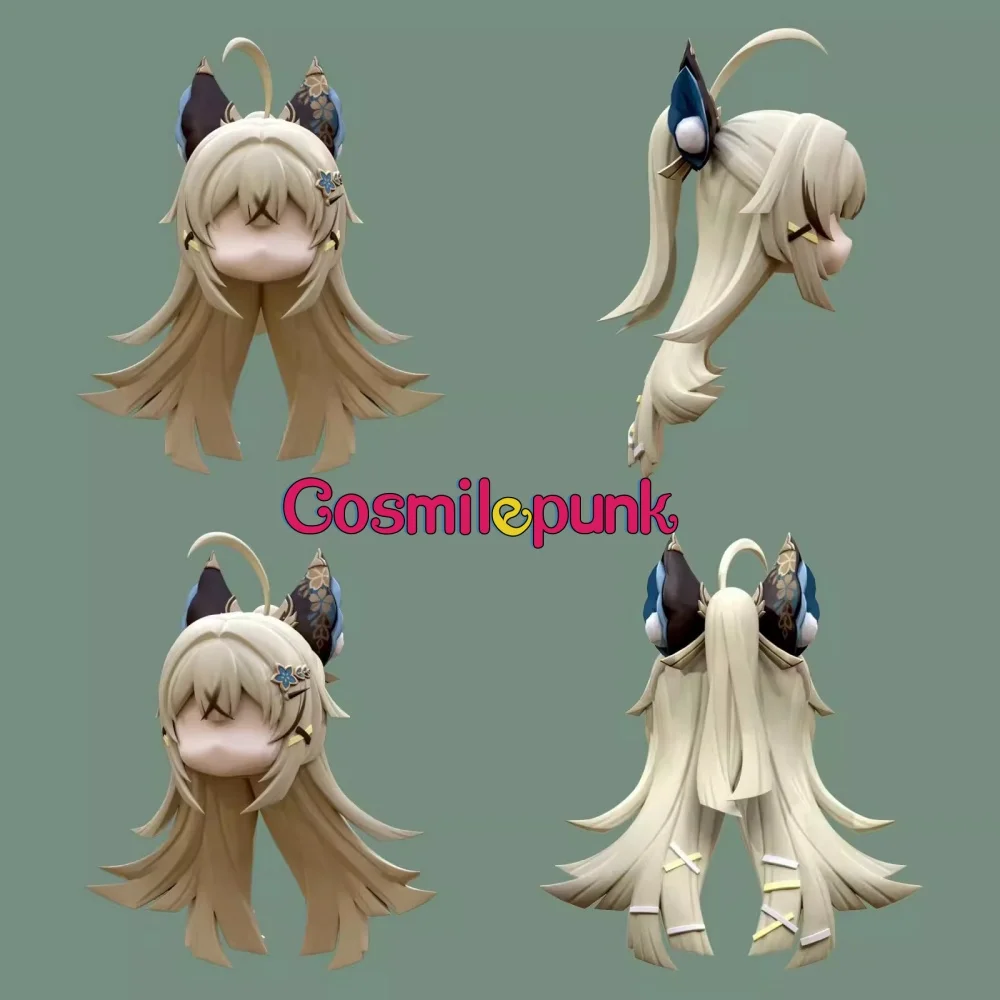 Genshin Impact Kirara Handmade OB11 OB22 Hair Wig Head Shell Model Game Cosplay C