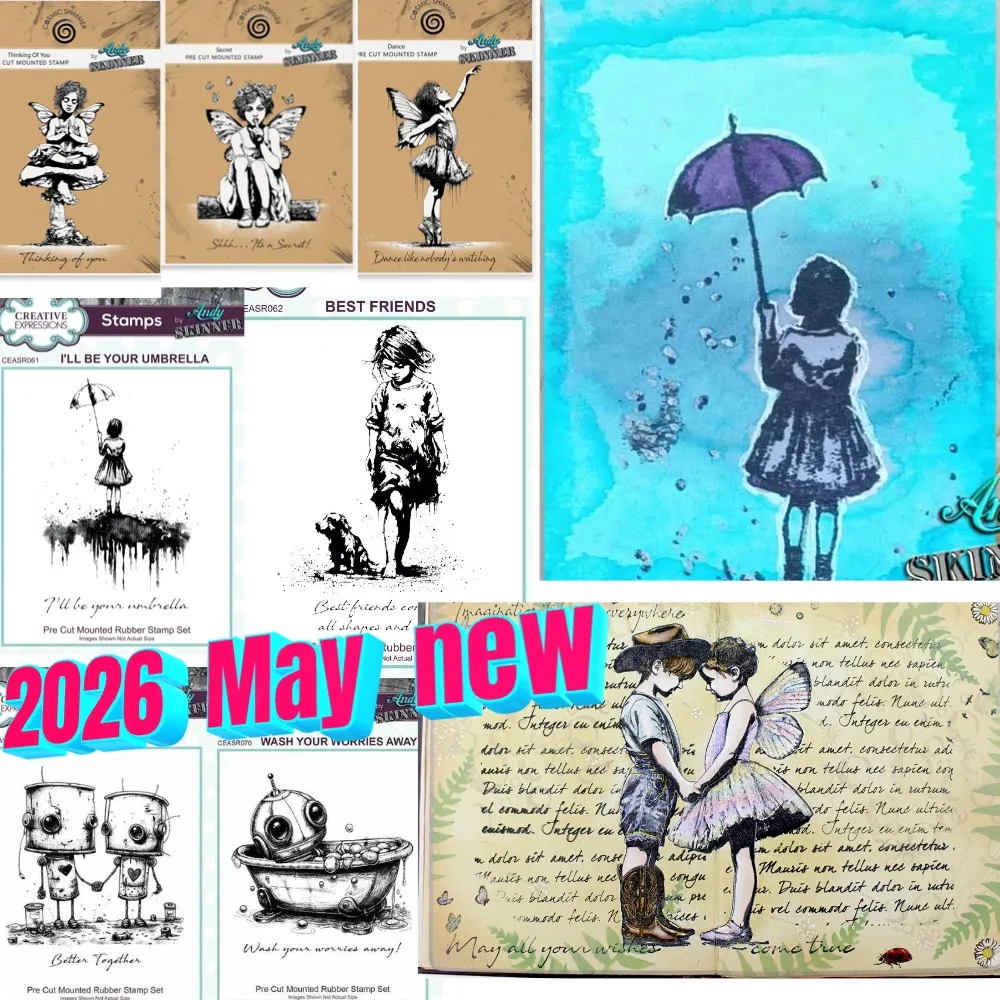 Robot Girl 2026 new Metal Cut Dice and Stencil Stamps for DIY Scrapbooking Photo Album Embossing Decorative DIY Paper Cards