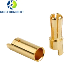 GC5510 10 Pairs 5.5mm Copper Bullet Banana Plug Connectors Male + Female for RC Motor ESC Battery Part