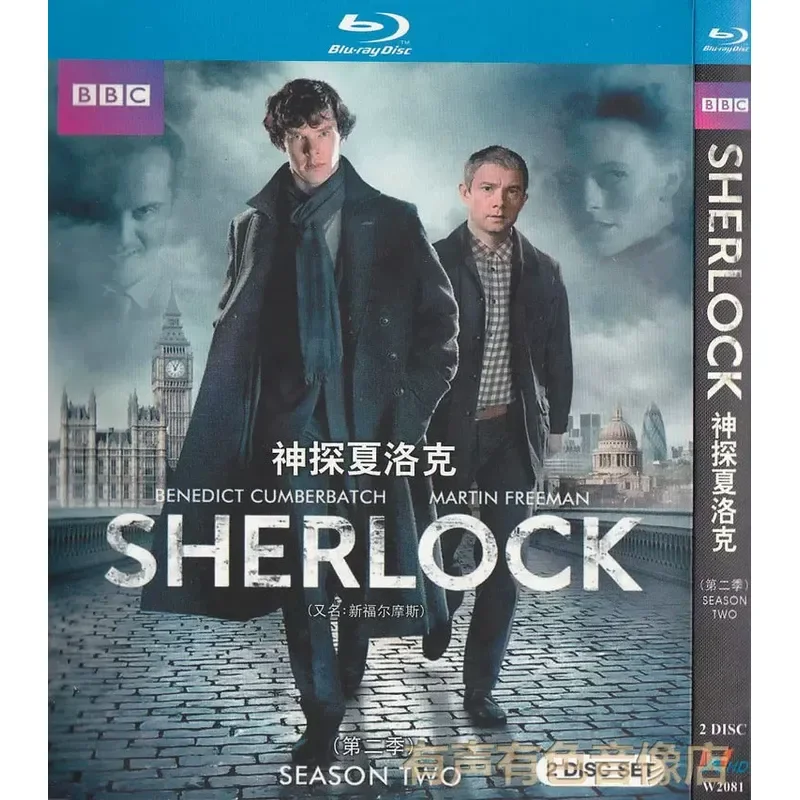 Suspense Action Crime TV Series Sherlock Seasons 1 to 4 Authentic High Definition BD Blu-ray 7 Discs