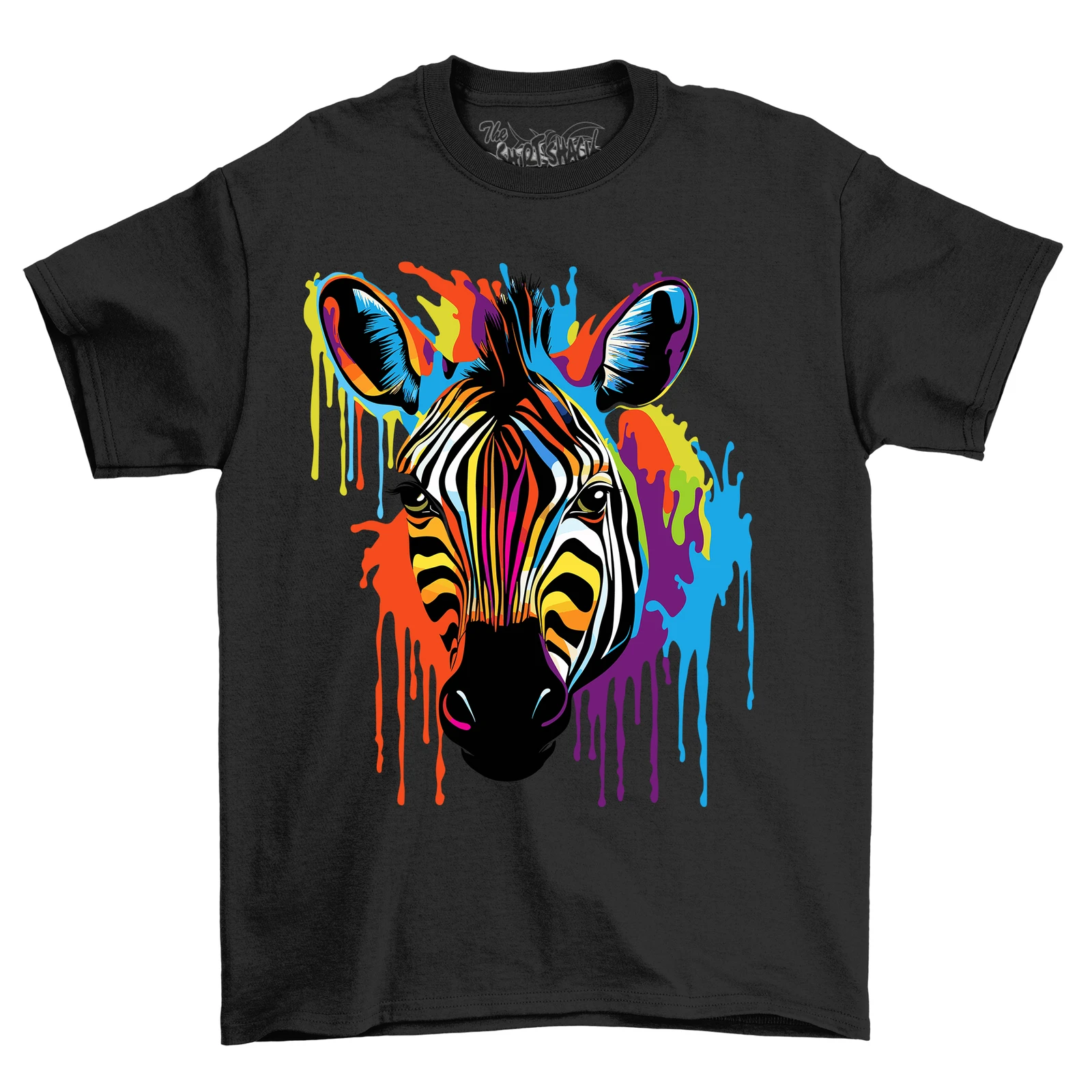Zebra Paint Drip Design t-shirt - Unleash your wild side! Funny t-shirt, Unisex