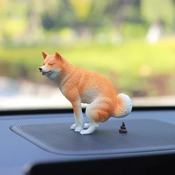 Funny Resin Dog Car Interior Decoration Ornaments Auto Center Console Decoration Gadgets For Car Interior Product Accessories