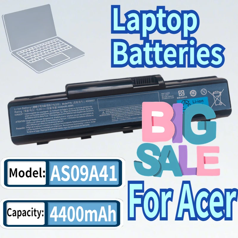 

AS09A61 Laptop Battery For Acer 4732Z Compatible with D725 E525 E627 AS09A31 D525 Models