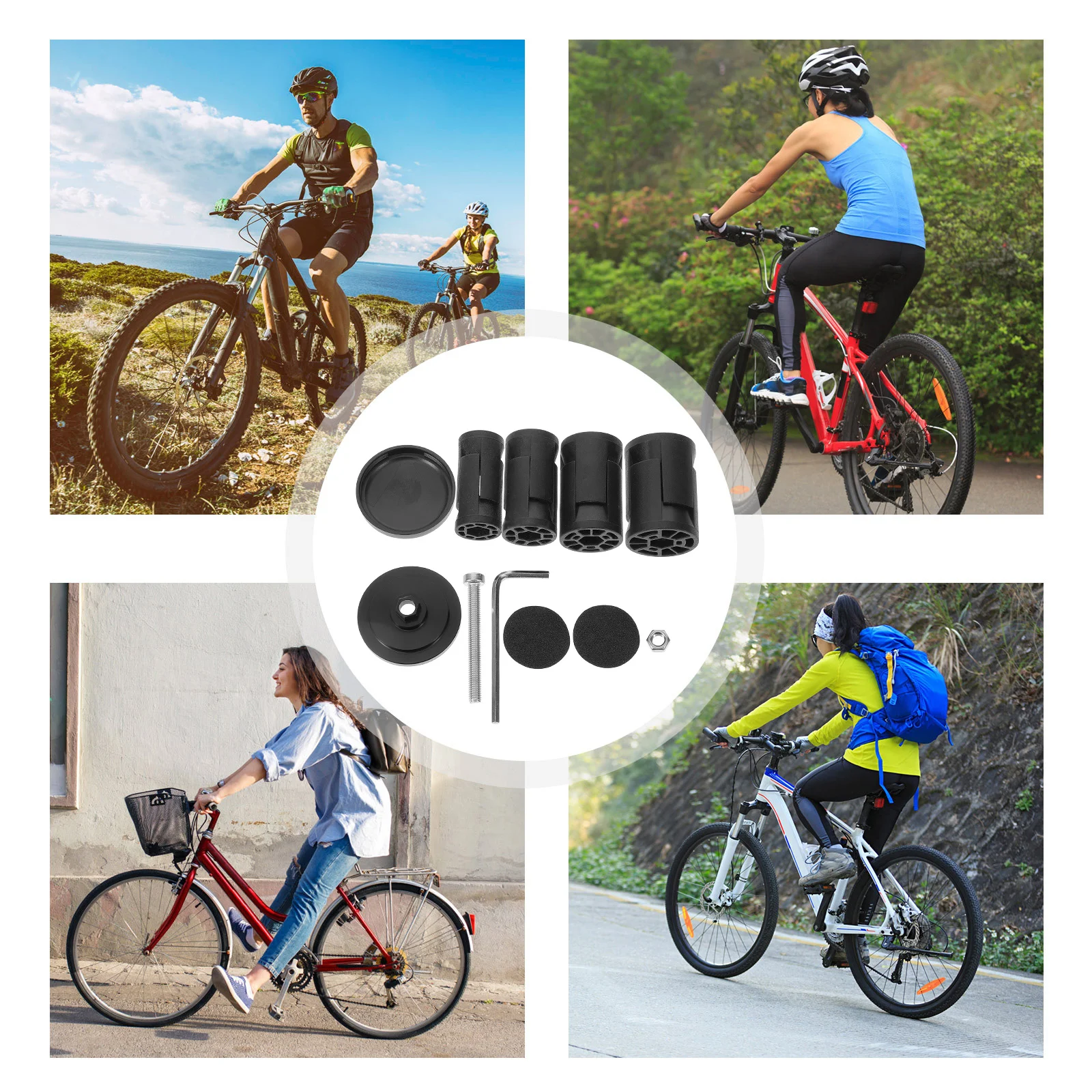 

1Set Bike Front Fork Protector with Expansion Locking Bracket Easy Install No Tools Required for Universal Bicycle Front Fork