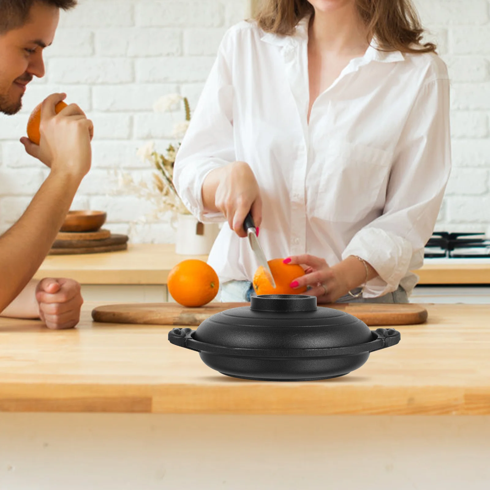 

Non-Stick Ceramic Casserole Thick Wall For Clay Pot Rice Stew Braised Chicken Cooking Kitchen Gadget Household Pot Casseroles