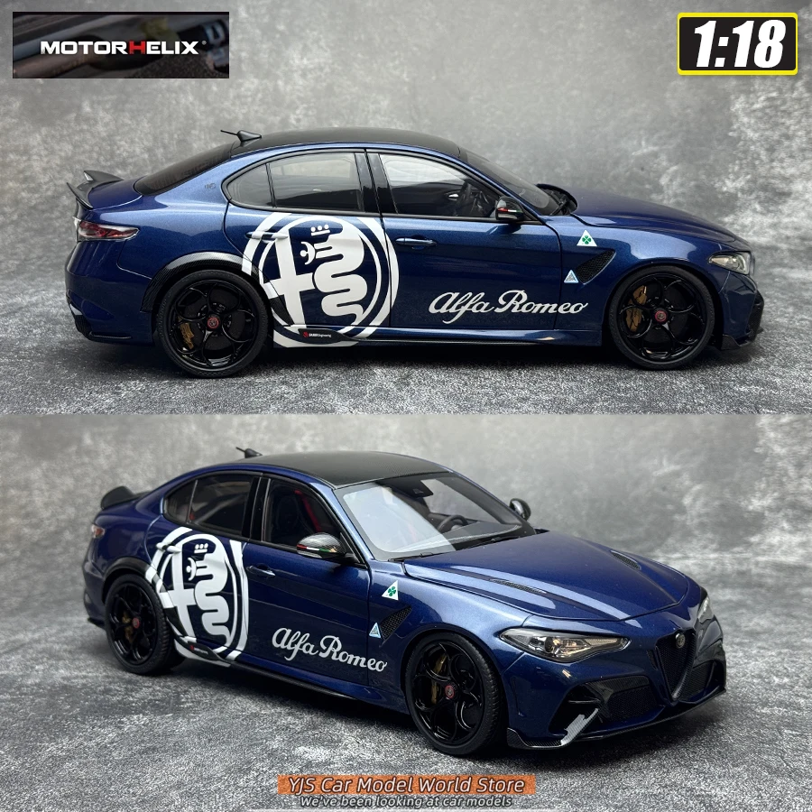 MOTORHELIX 1/18 Alfa Romeo Giulia GTA Sportwagen metalen automodel statische displaystukken vakantiecadeaucollectie