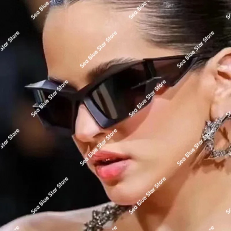 Cross-border new European and American futuristic technology sunglasses Y2K street show fashion sunglasses