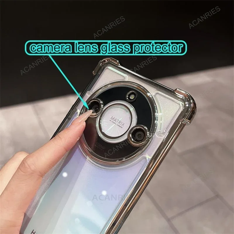 Four Corners Thickening Shookproof Plating Silicone Soft Case For Huawei Honor Magic 5 Pro 6 Lite Magic5 Magic6 6lite 5pro Cover