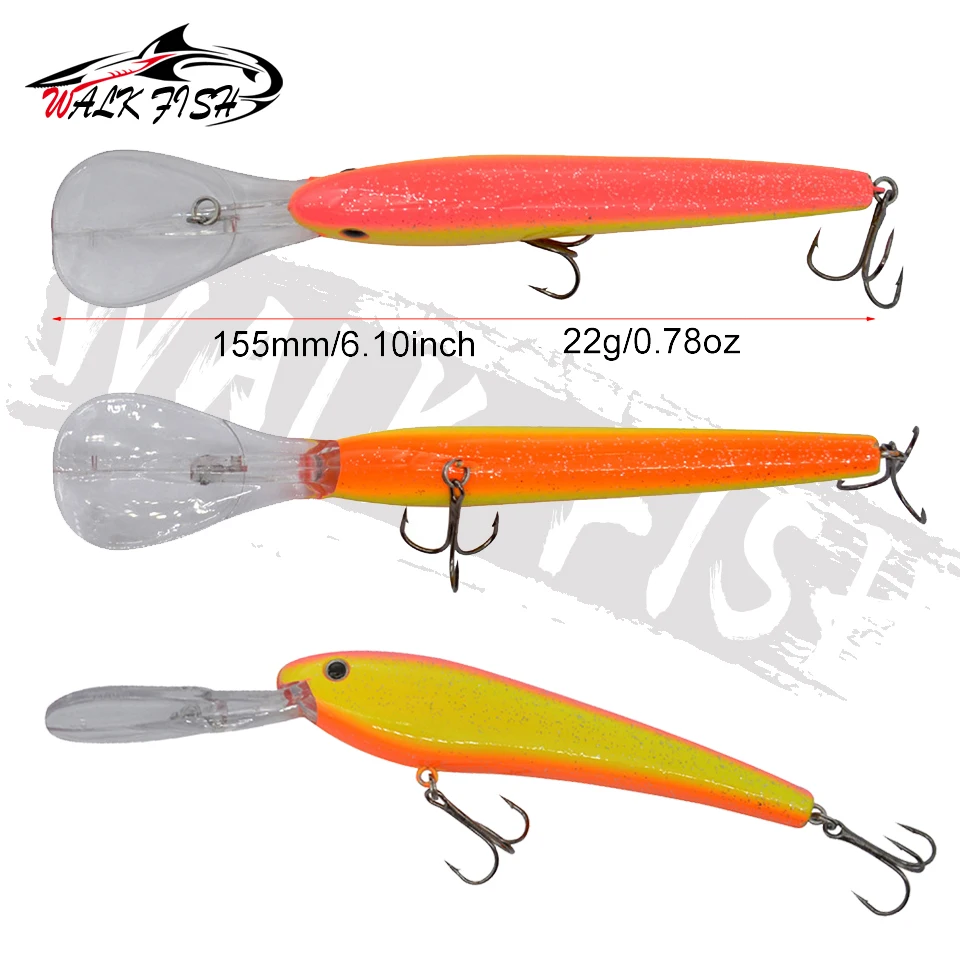 WALK FISH 1PCS Minnow Fishing Lure Long Cast Hard Artificial Bait 22g Fishing Wobblers Pike Carp Bait Crankbaits Fishing Tackle - view 2