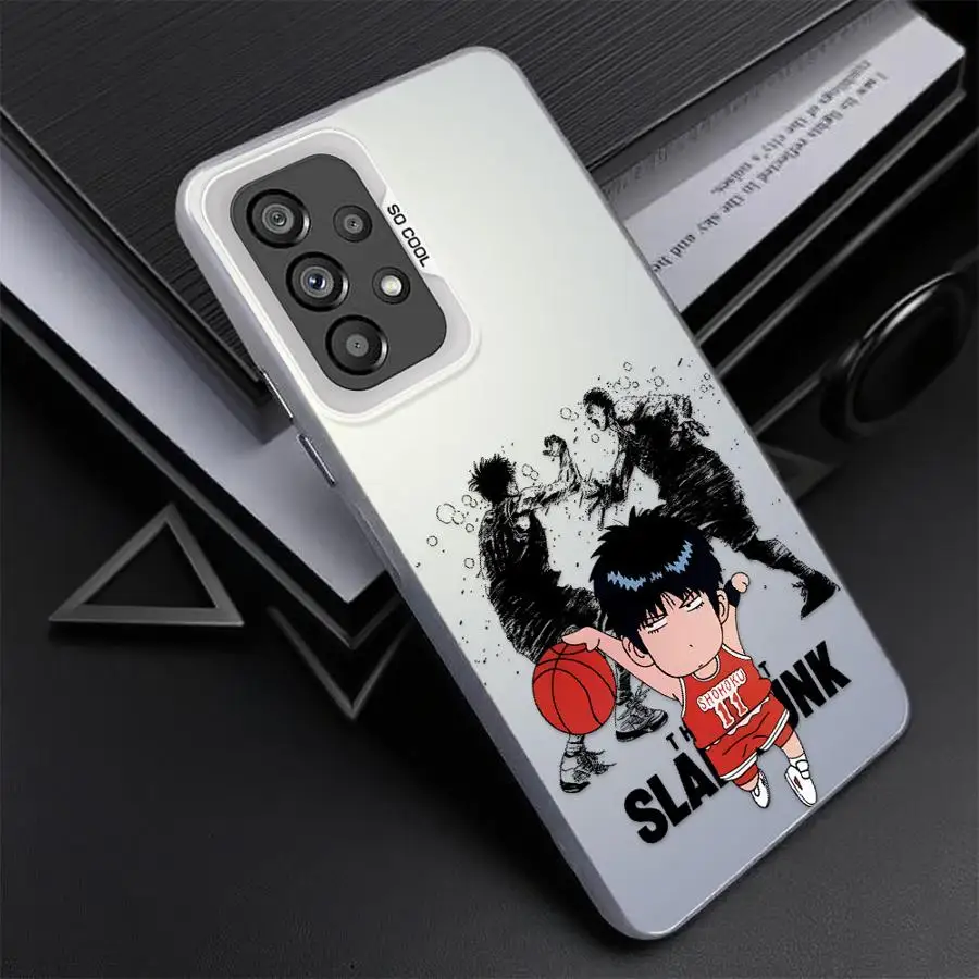 Case for Samsung Galaxy A73 A72 A51 A56 A26 A36 A71 A52 A55 A35 A54 A53 Soft Cover Slams-Dunks Cool