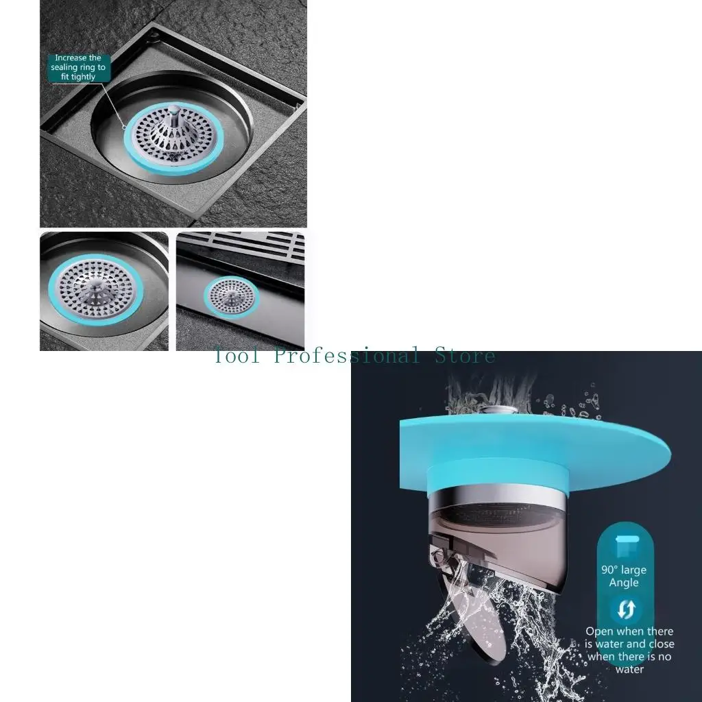 

57QF Усовершенствованный трап для пола Быстрый дренаж Защита от запаха и обратного потока Современный трап для пола в ванной для