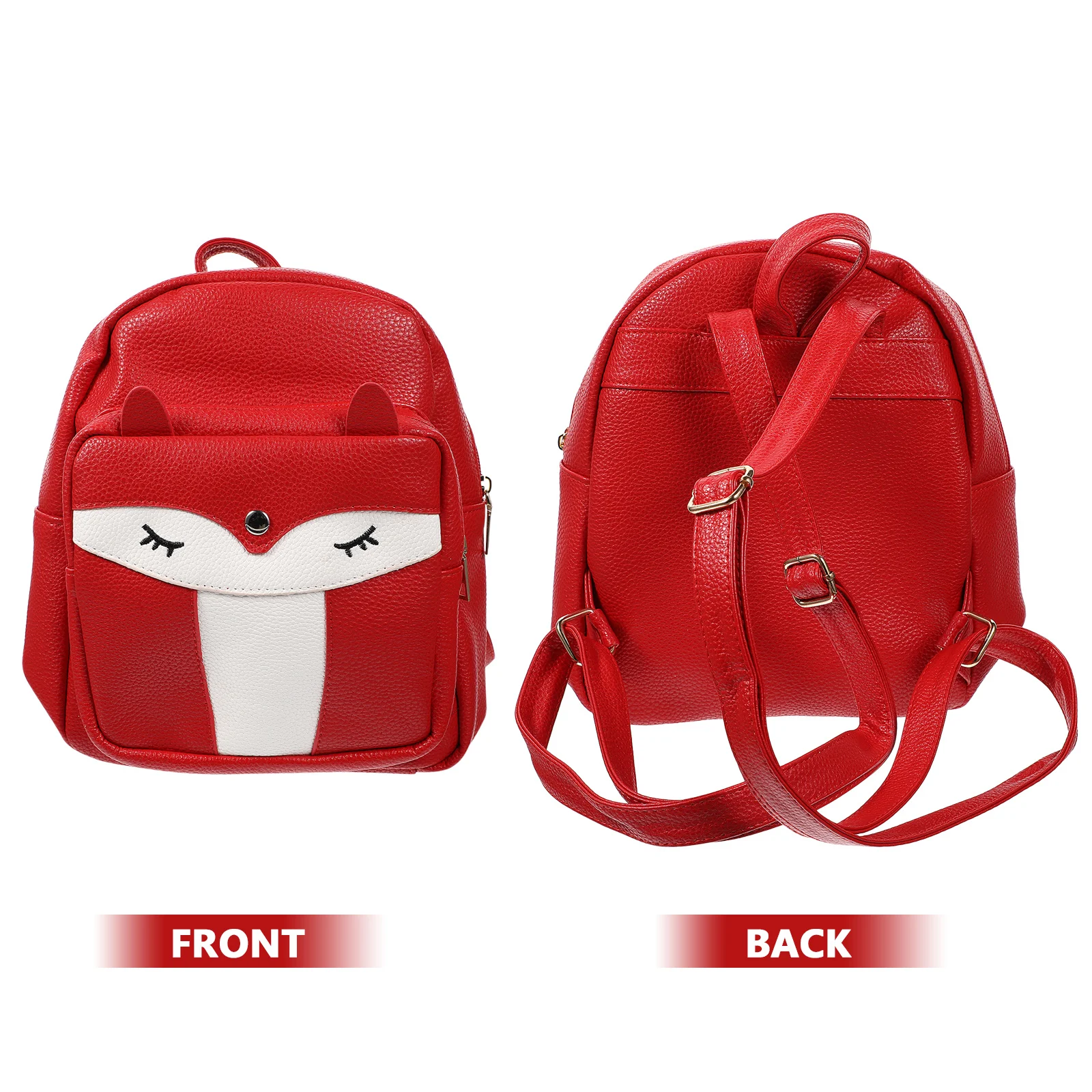 1 قطعة حقيبة ظهر ثعلب صغيرة جميلة مقاومة للماء حقيبة ظهر كاجوال محمولة للطلاب حقيبة تخزين عصرية حقيبة كتب مدرسية إبداعية