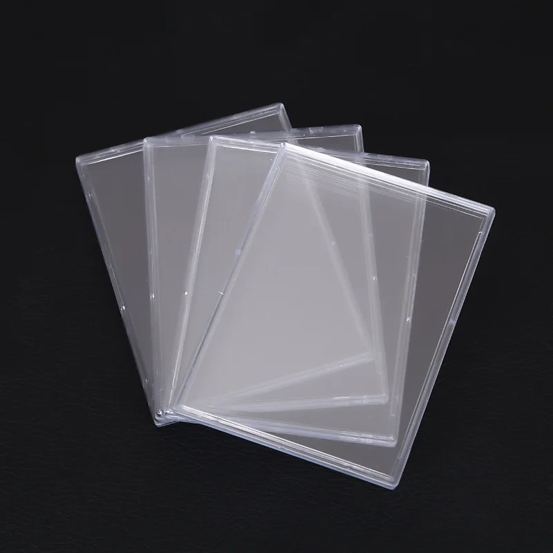 Acrylic Bead Chain 3-Inch Small Card Display Stand Card Brick Acrylic Sleeve Ins Transparent Card Sleeve Idol Card Holder