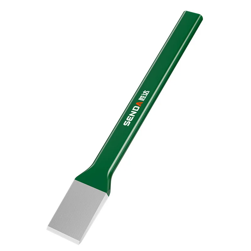 

10PCS alloy steel plastic handle flat chisel center punching pointed 300mm chisel cement slotting , hairpin chisel
