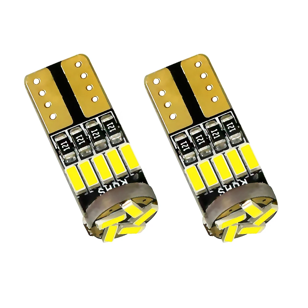 2Pcs W5W WY5W 5W5 192 194 168 LED 15 LED  For Car Auto Wedge Interior Light Dome Map Trunk Lamp 12V