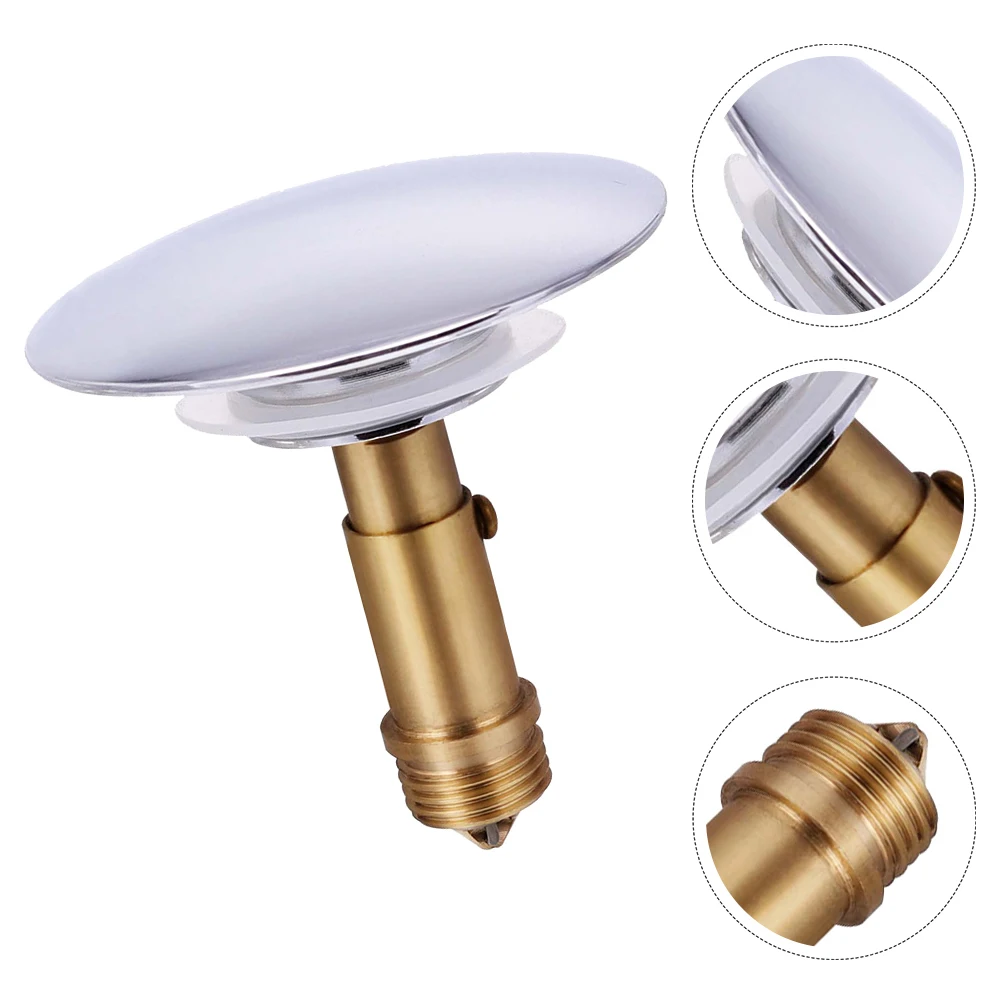 

Bath Tub Drain Plug Bounce Cover Sealing Head Sink Stopper Bathroom Stoppers Bathtub