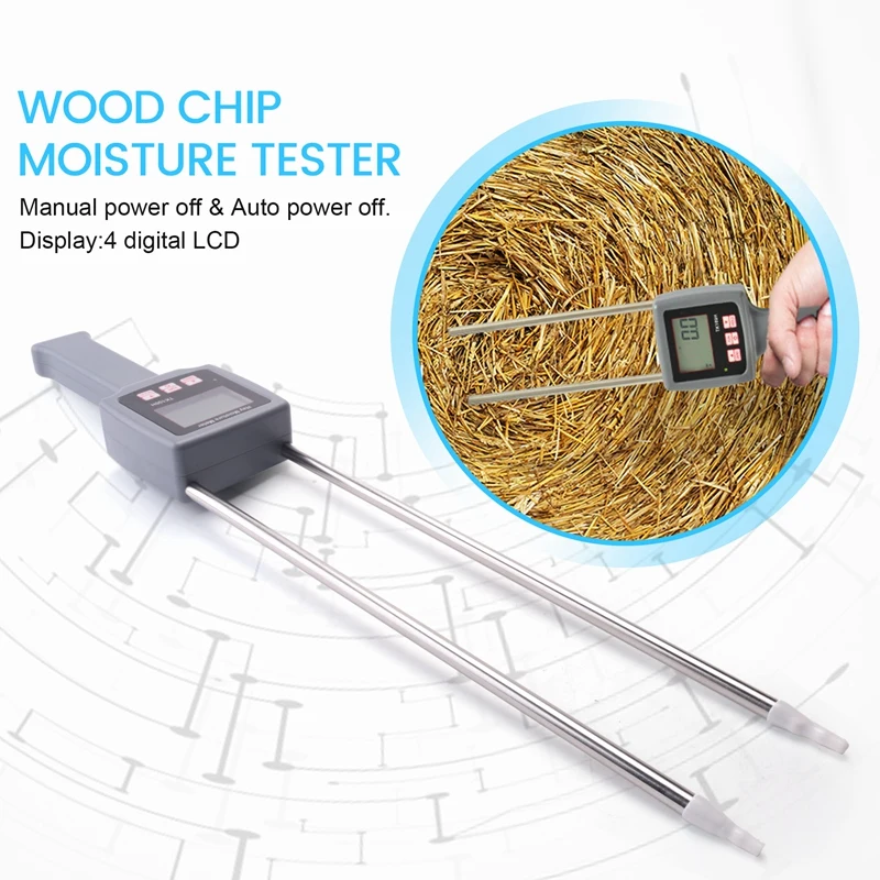 Tk100h Portable Hay Moisture Meter For Cereal Straw,Bran, Forage Grass, Leymus Chinensis, Emperor Bamboo Grass, Testing Fibre