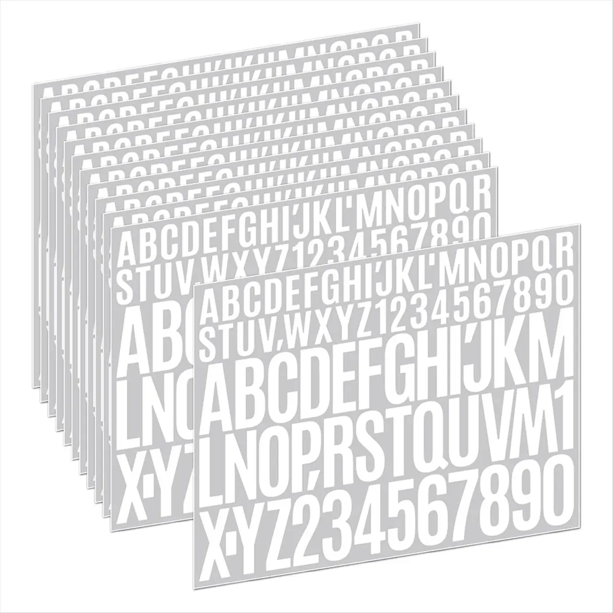 AA14 9 Sheets Letters Stickers,Self Adhesive Vinyl Letter Stickers Aesthetic, Waterproof Letter Sticker for Water Bottles,A