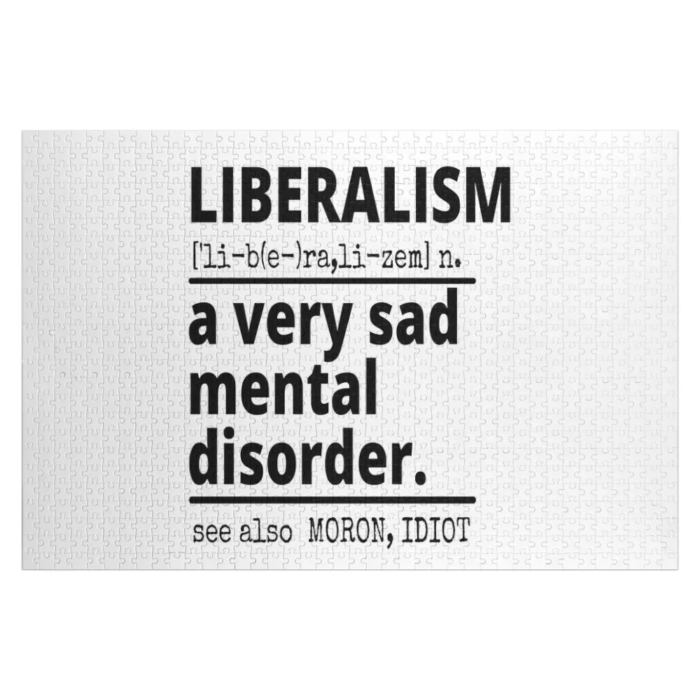 

Liberalism Definition , Funny Liberal Dictionary Jigsaw Puzzle Personalized Name Iq Photo Puzzle