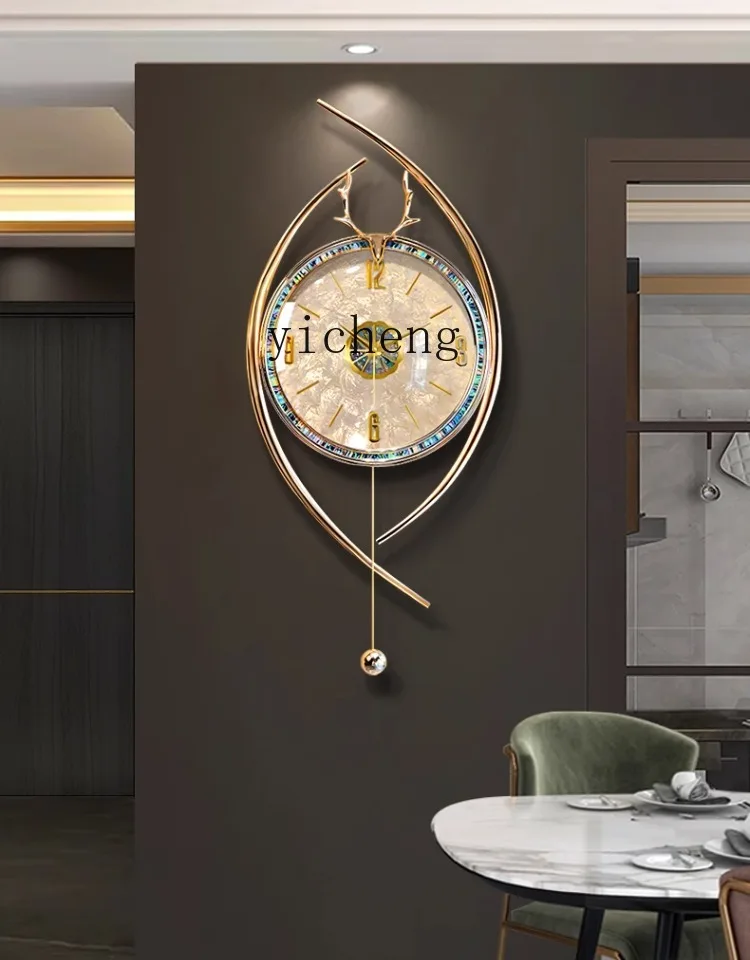 ساعة حائط LSL لغرفة المعيشة والمنزل وساعة بسيطة وجو فني إبداعي #5