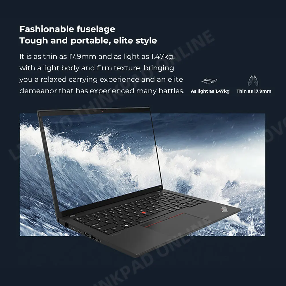 Lenovo Laptop ThinkPad T14 Core i5-1340P vPro/i7-1360P vPro HUD/Xe 16G/32GB RAM + 512G/1T SSD 14,5 polegadas Notebook Computer PC