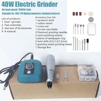 40W Mini Electric Grinder No-load speed up to 18000r/min Home DIY Lithium Electric Grinder For 18V-21V Makita Battery no battery