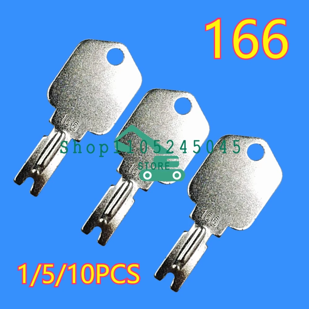 

1/5/10PCS for 166 186304 Forklift Key for Heavy Duty Equipment Keys for Excavator Dozer Loader Backhoe Starter A214062 5133504