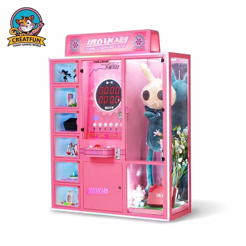 Coin operated 10 Seconds Challenge gift vending game machine prize game machine