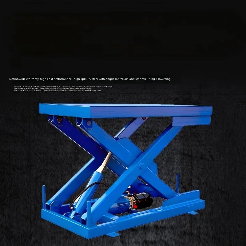 Fixed Scissor Lift Platform  Electric Hydraulic Lift  Factory Building  Warehouse Loading and Unloading Machine