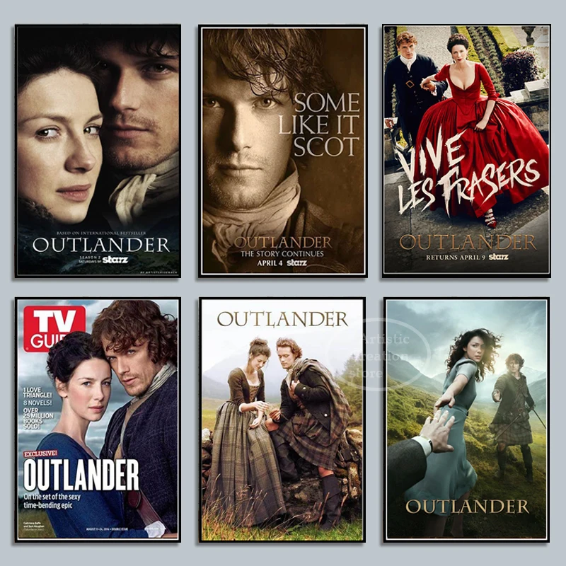 

OUTLANDER TV SHOW Classic Movie Print Art Canvas Poster For Living Room Decor Home Wall Picture