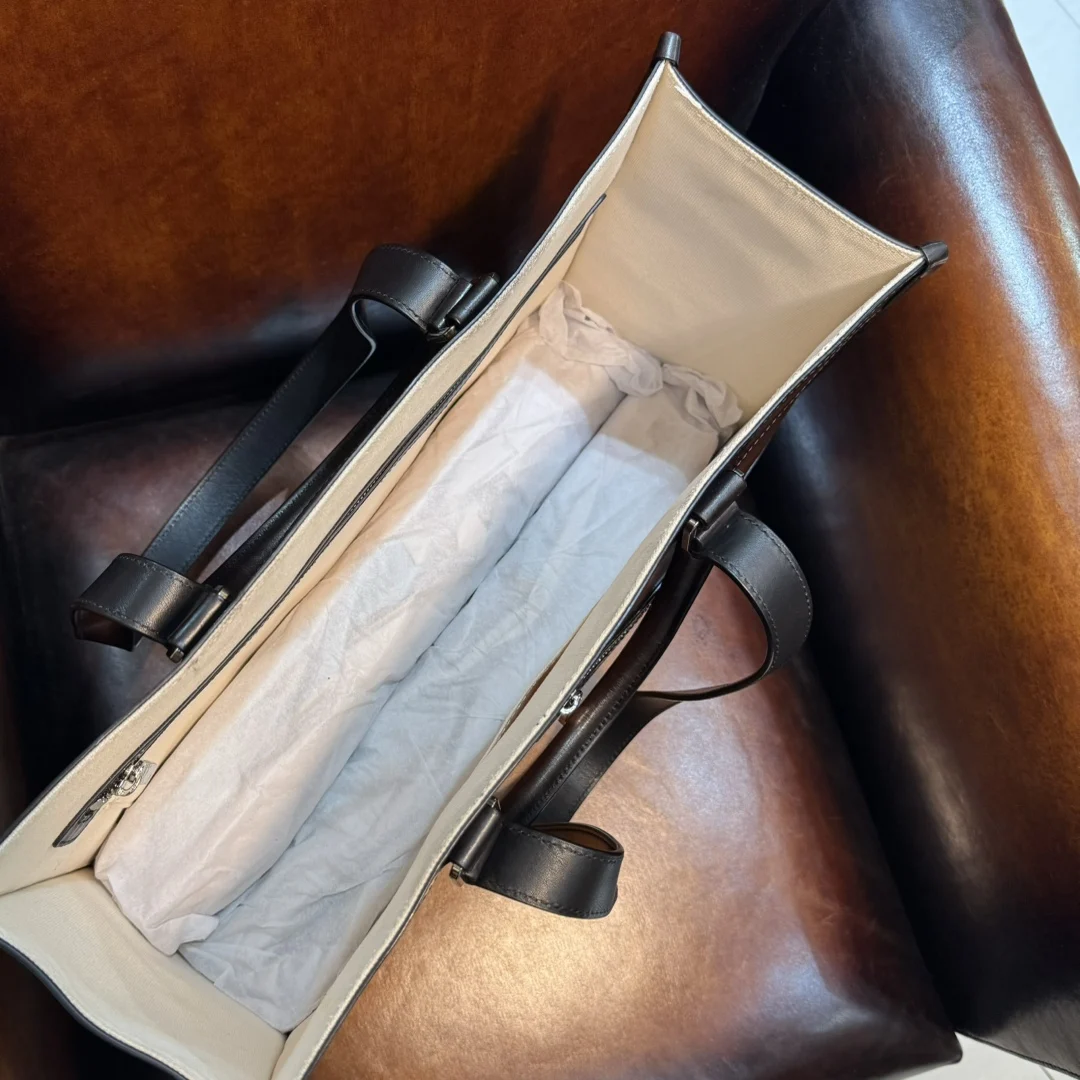 DIMY 2025 العلامة التجارية الجديدة العصرية تنوعا ركاب سعة كبيرة حقيبة تسوق جلدية حقيقية حقيبة تسوق محمولة حقيبة كروسبودي