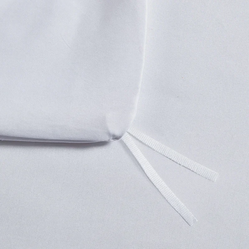 Satin Rayon Jacquard White Duvet Cover Couple 2 People Double Bed Quilt Cover Bedding Set Queen King Size Comforter Set