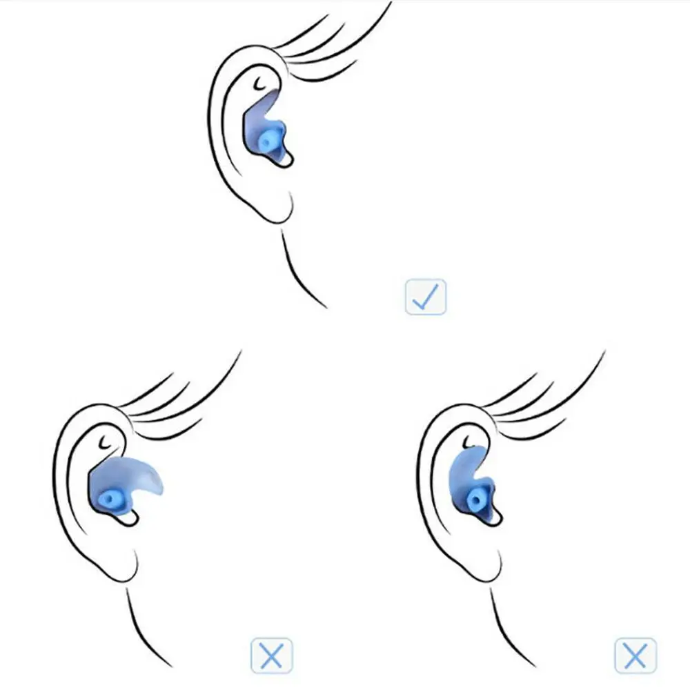 Силиконовые средства безопасности для плавания, водные виды спорта для сна, беруши, защита для ушей, шумоподавление, беруши с шумоподавлением