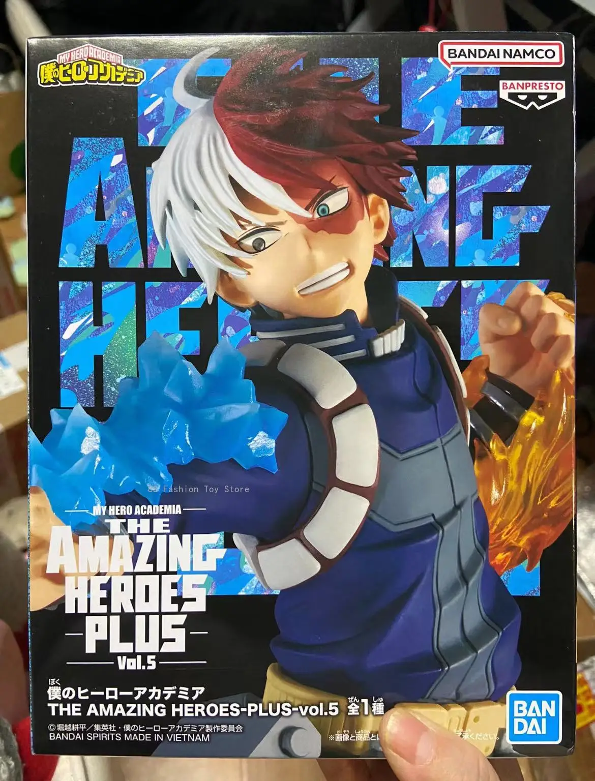 In Stock Original Bandai BANPRESTO My Hero Academia Todoroki Shoto Anime Figure Amazing PLUS PVC Toys Action Figure Toy Model