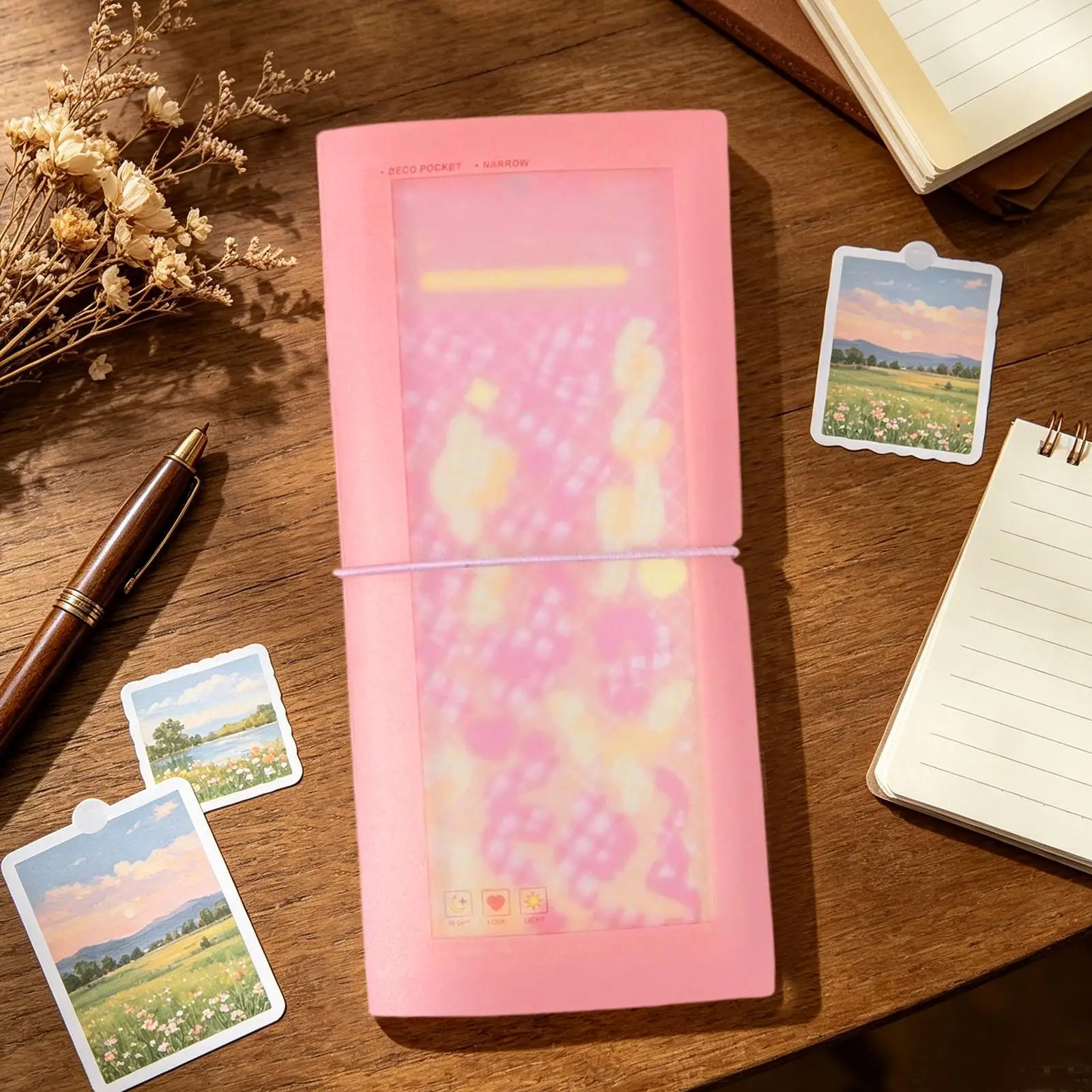 30sheets Album Scrapbooking Material Paper Stickers Collection Storage Book Card Holder Transparent Photo Storage Book