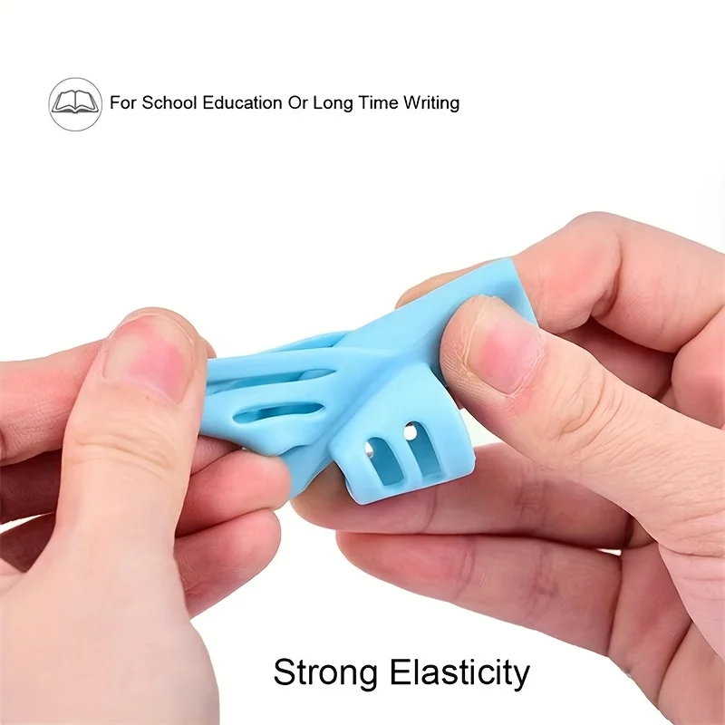 2-8Pcs Silicone Pencil Grips for Kids, Two Finger Writing Grip Trainer, Correct Hand Posture, Ergonomic Comfortable