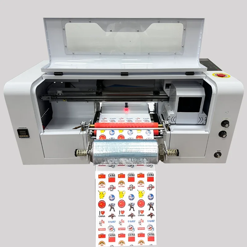 

FY 320 A3 Cost Factory UV DTF Printer XP600 Printer Head Auto Lamination size Crystal Desktop