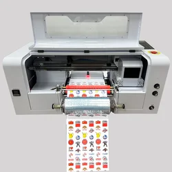 FY 320 A3 Cost Factory UV DTF Printer XP600 Printer Head Auto Lamination size Crystal Desktop